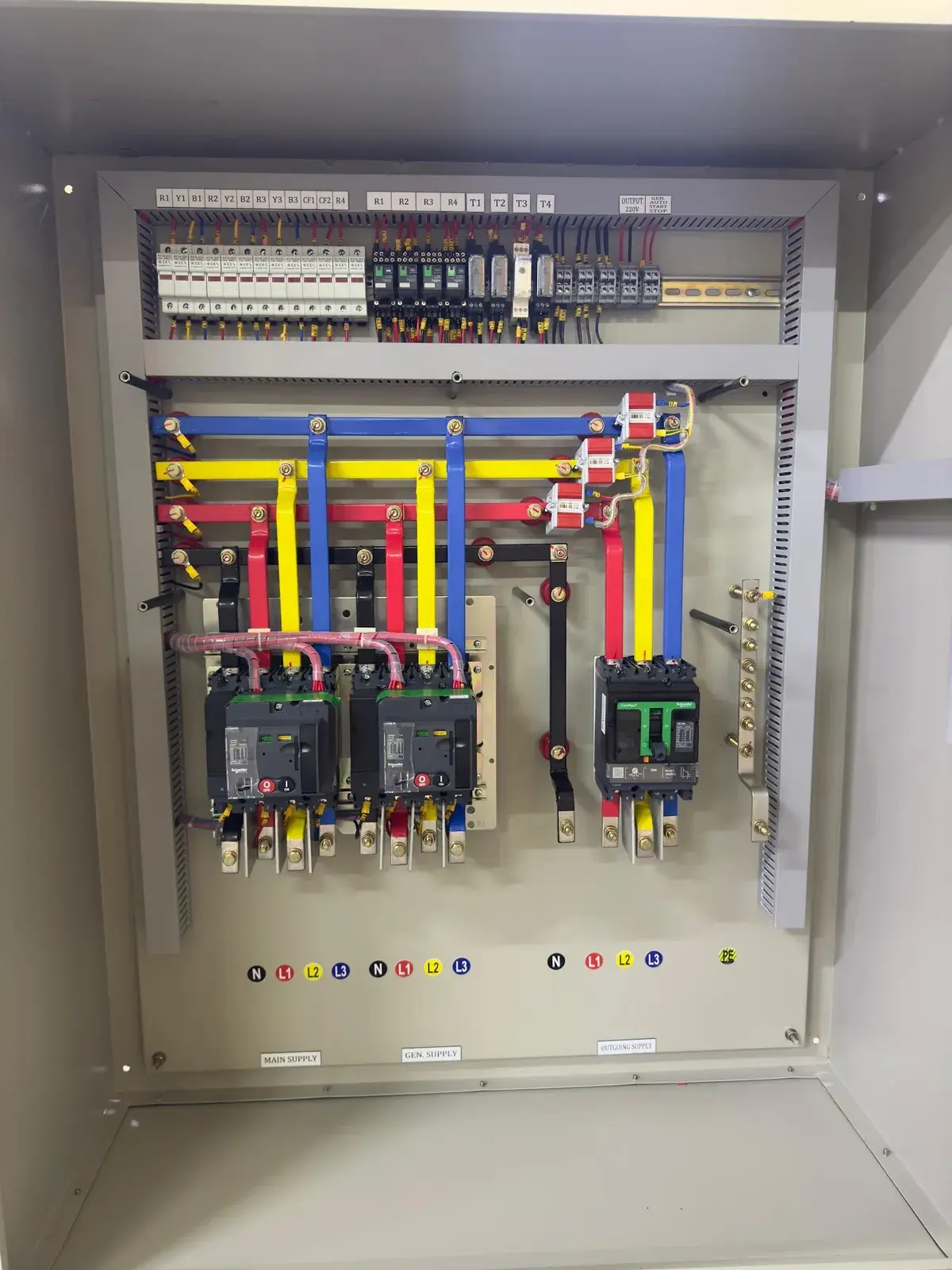 LV Panel Interiors & Main Incoming Breakers