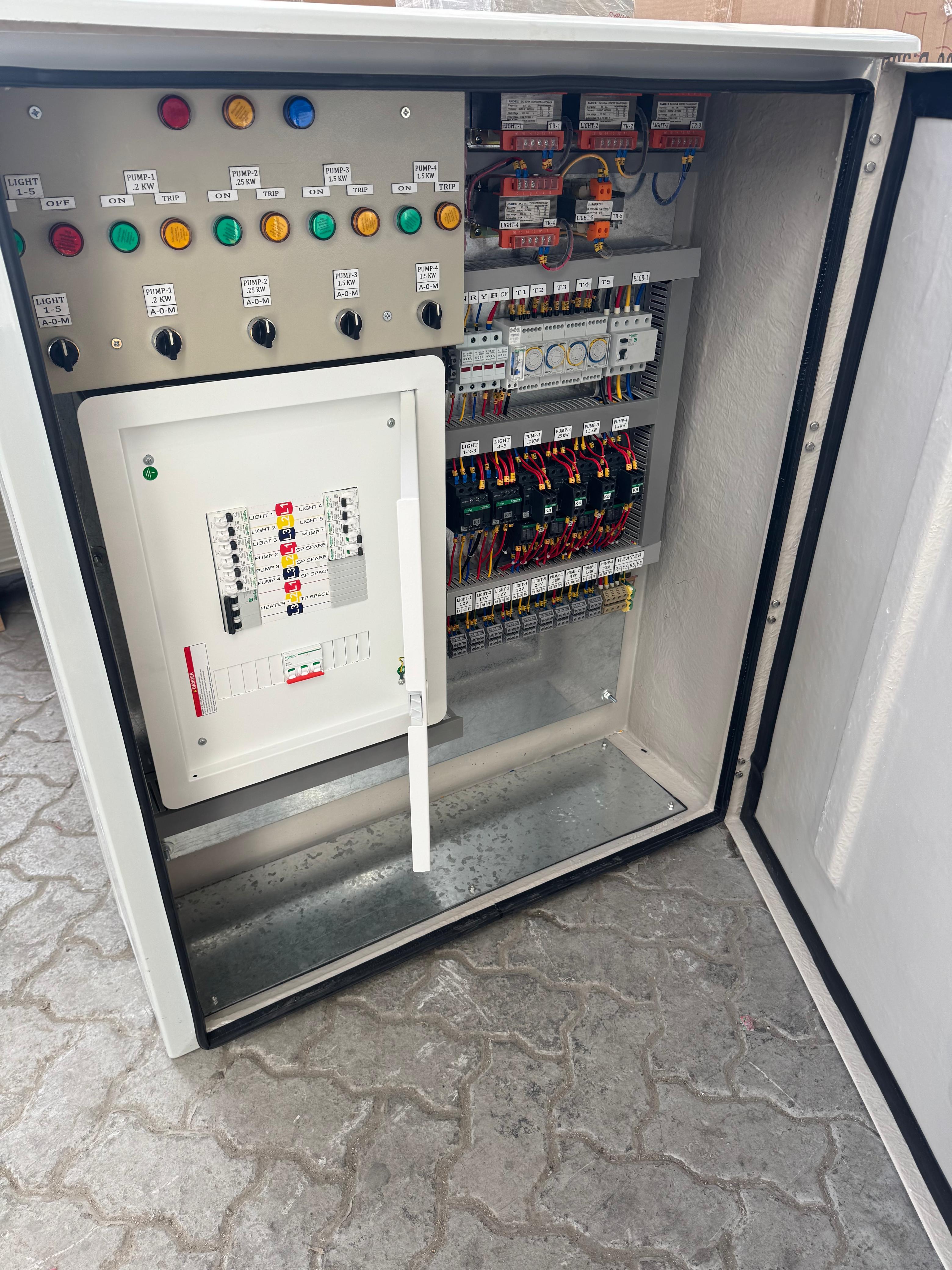 Pump control panel